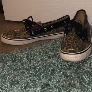 Sperry Cheetah Print Flats